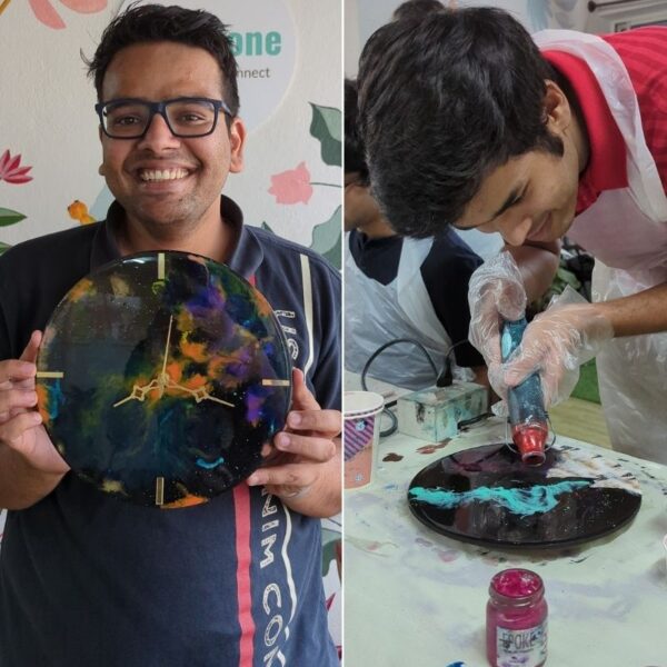 Resin Galaxy / Clock