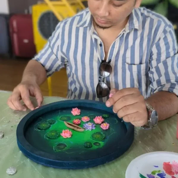 Resin Lotus Pond