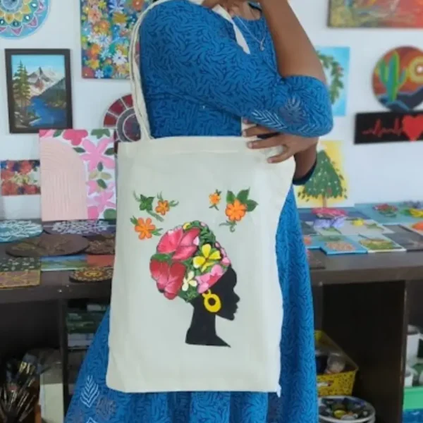 Tote bag painting